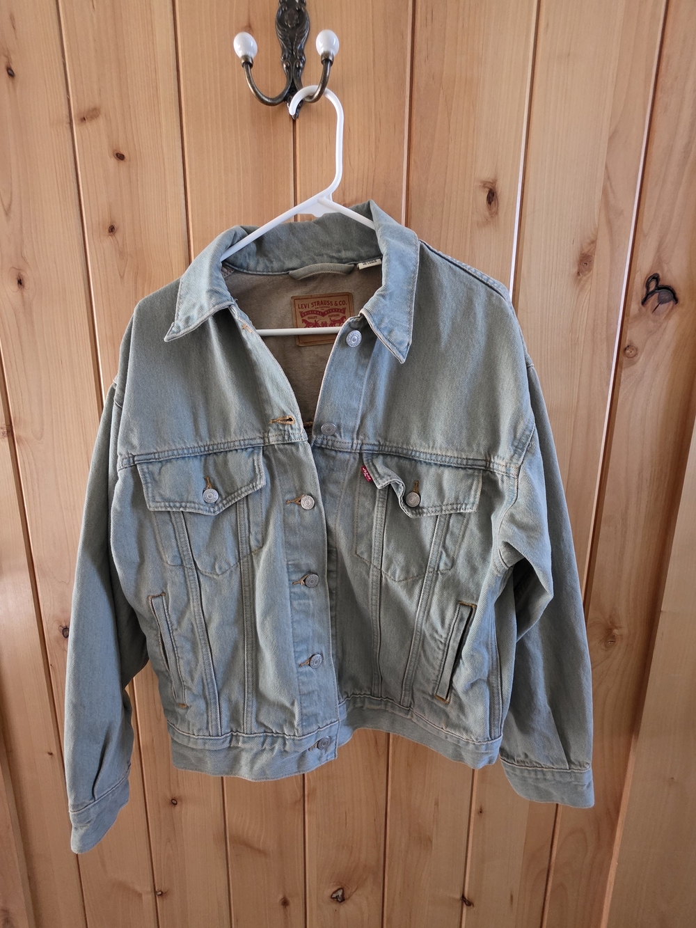 Levi's Women's Light Green Denim Trucker Jacket